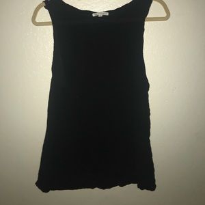 Black muscle tank